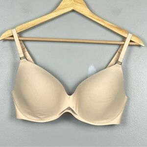 Soma beige Bodify Perfect Coverage underwire adjustable strap bra, 34DD.